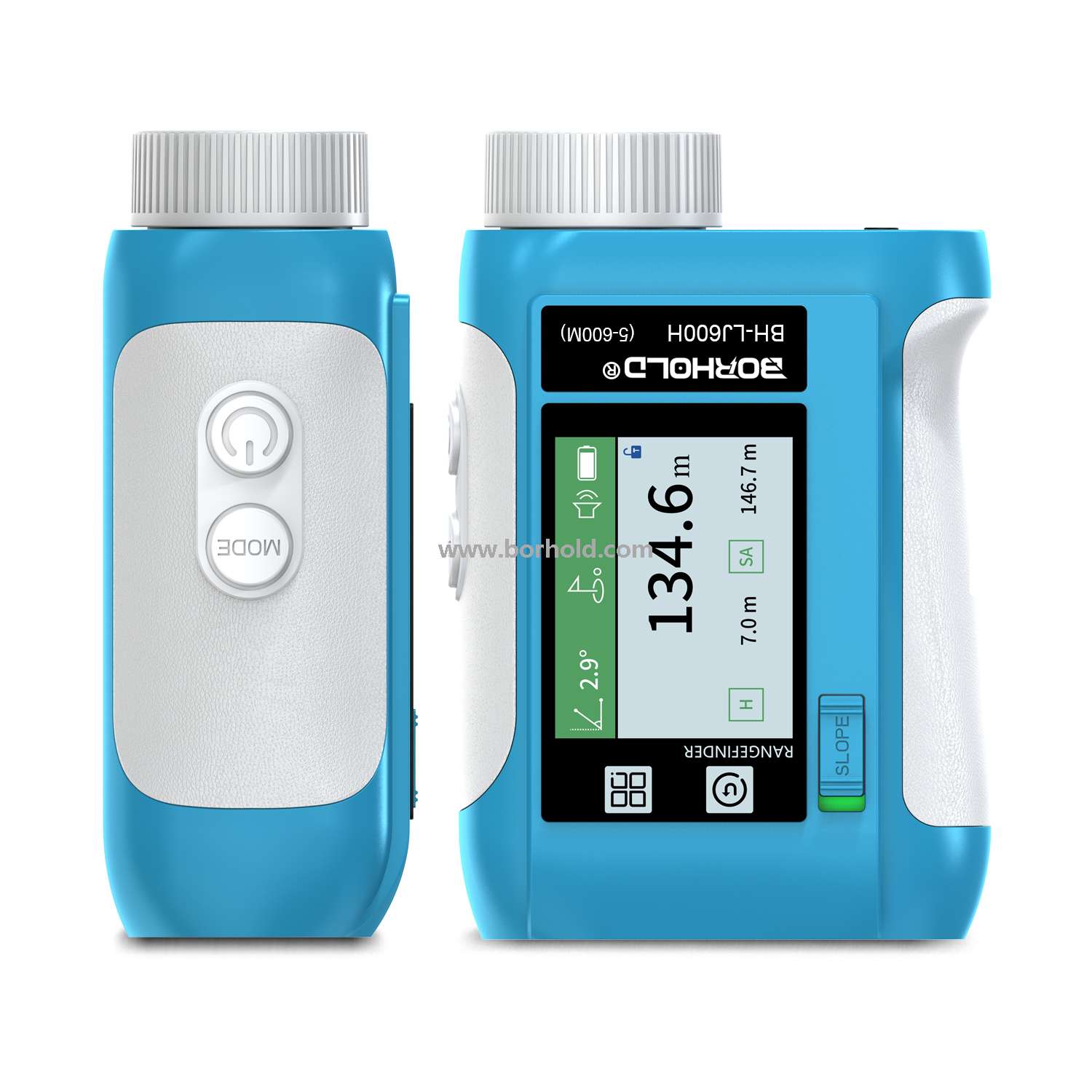 Borhold BH-LJ Series Rechargeable Laser Rangefinder with External Touch HD Color Screen, Slope Switch & 15 Measurement Modes