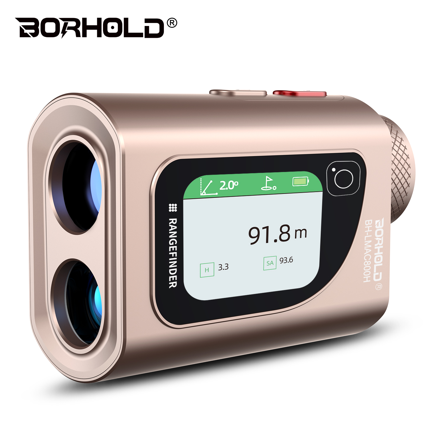 Borhold BH-LMAC Rangefinder | Tour-Grade Laser Golf Rangefinder with Slope & Vibration
