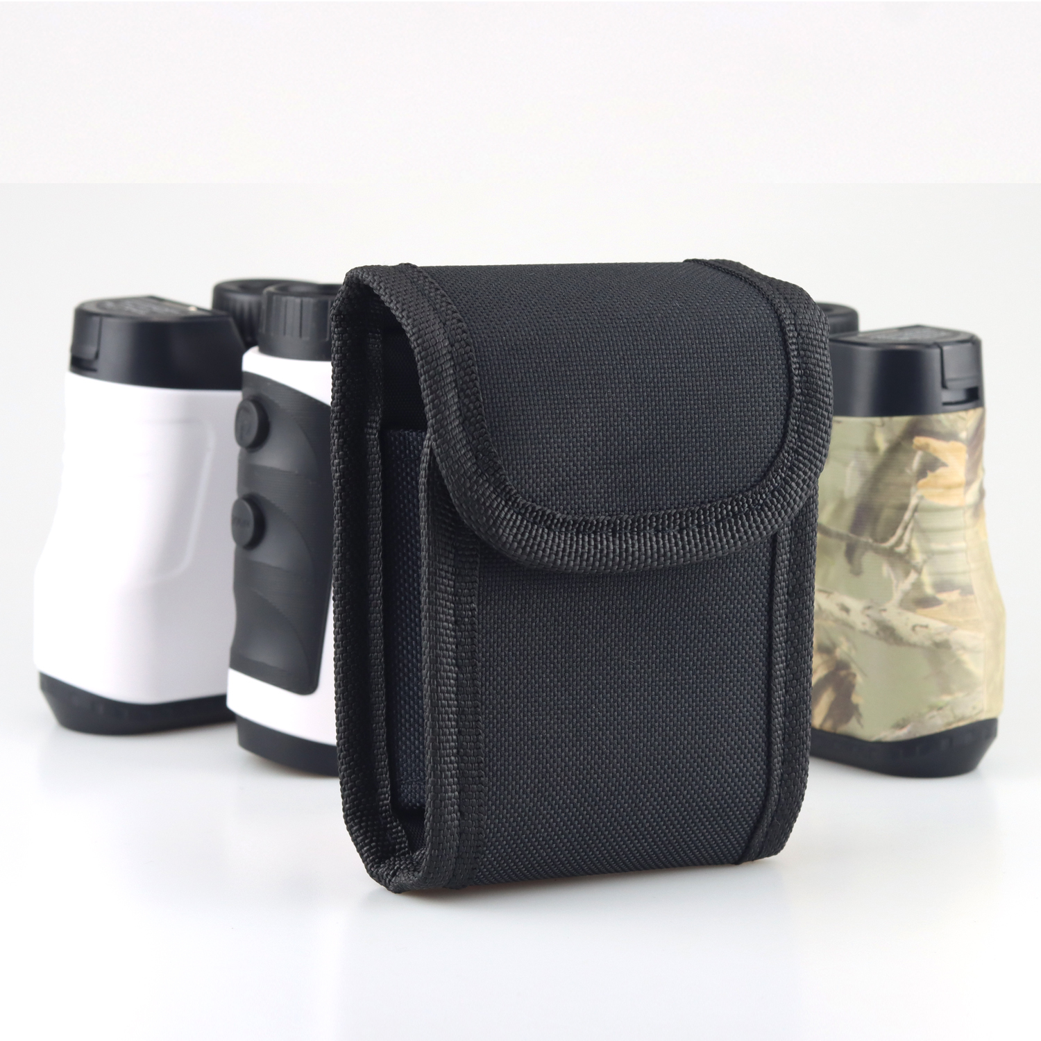 Borhold Golf Rangefinder Case, Portable Nylon Rangefinder Pouch with Hook-and-Loop Closure, Lightweight Protective Holder for Laser Rangefinder