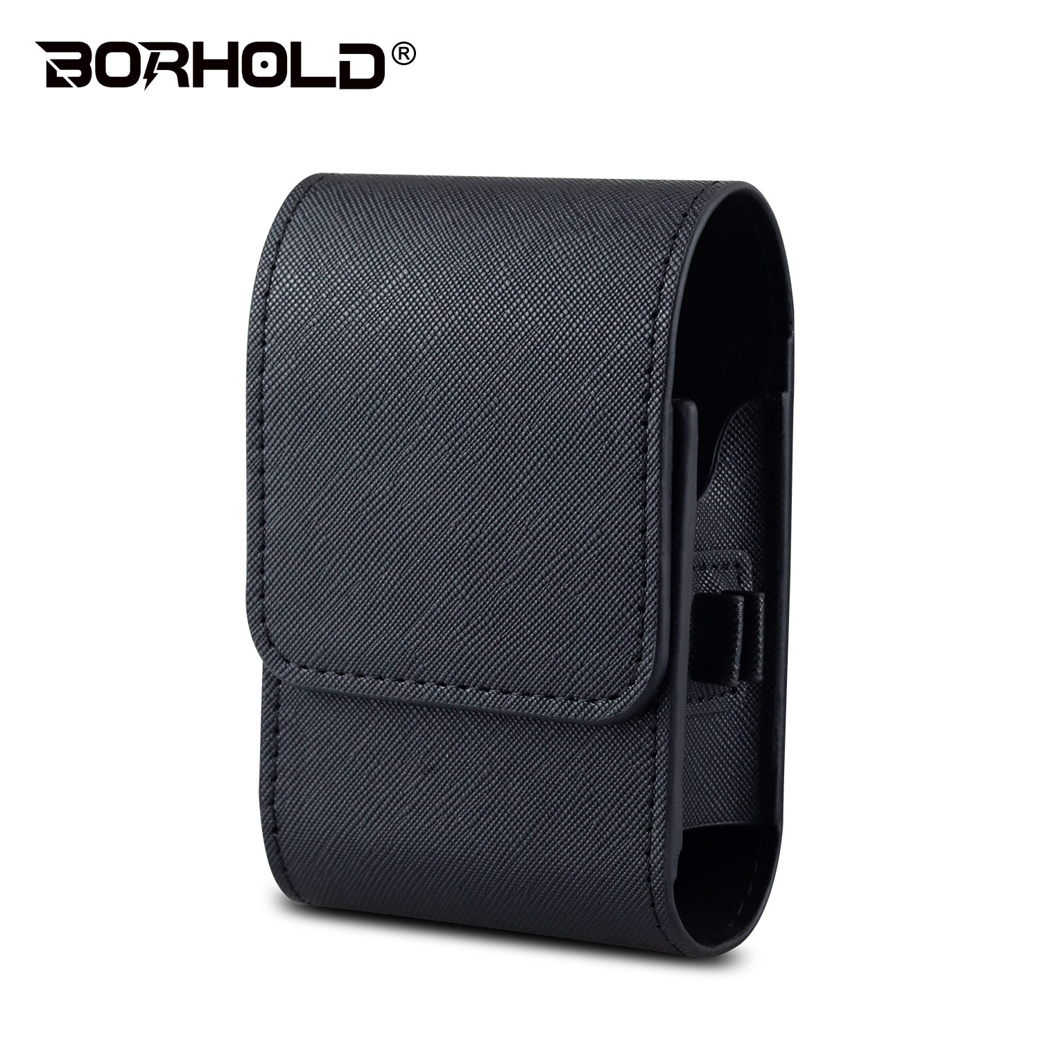 Borhold Golf Rangefinder Case, Magnetic Closure Rangefinder Pouch with Carabiner Clip & Belt Loop, PU Hard Shell Protective Rangefinder Holder for Golf Laser Rangefinder