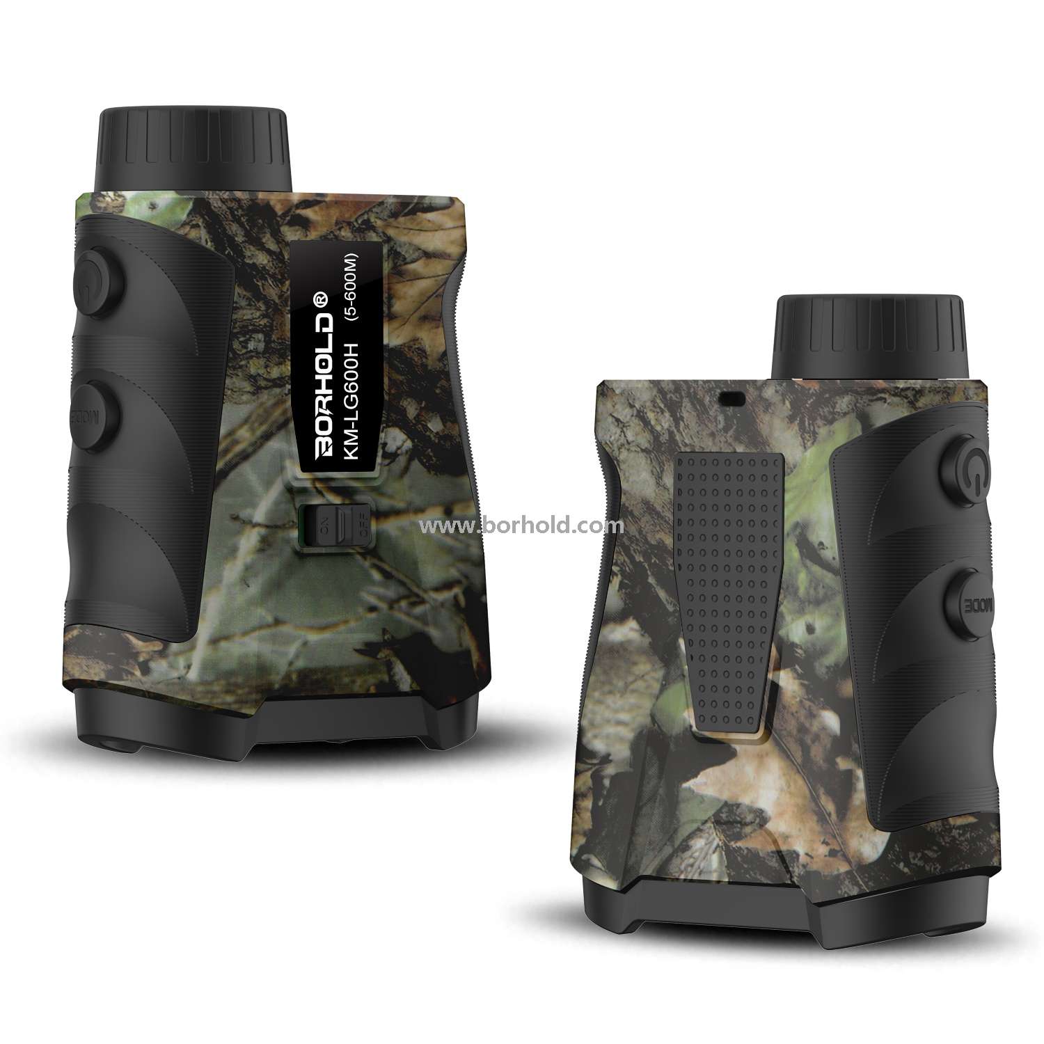 Borhold BH-LG Series Camouflage Hunting Laser Rangefinder – BH-LG450H / BH-LG600H / BH-LG800H / BH-LG1000H Rechargeable Laser Range Finder with Slope Compensation & Height Measurement