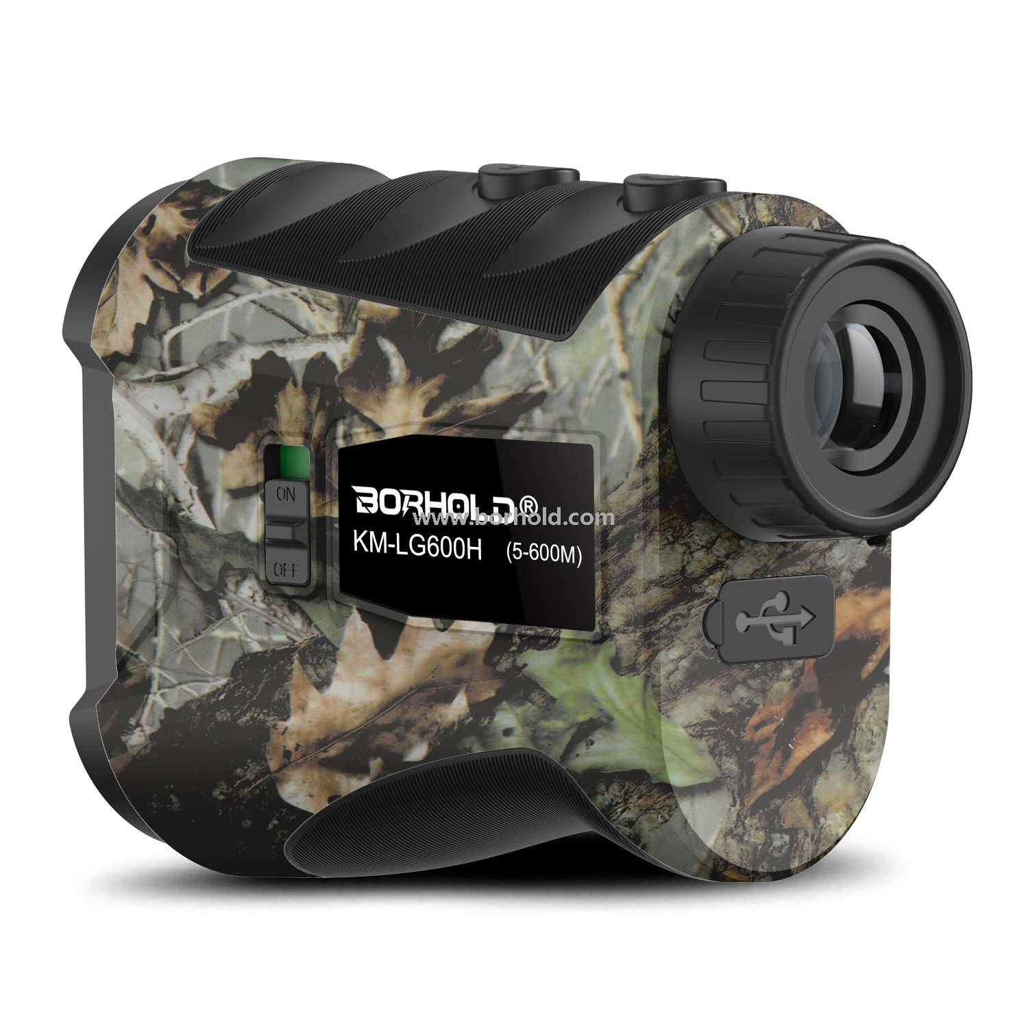 Borhold BH-LG Series Camouflage Hunting Laser Rangefinder – BH-LG450H / BH-LG600H / BH-LG800H / BH-LG1000H Rechargeable Laser Range Finder with Slope Compensation & Height Measurement