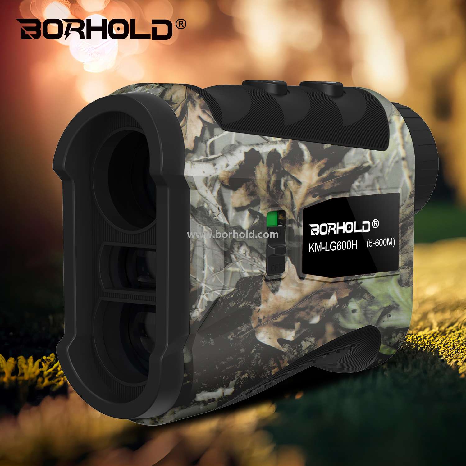 Borhold BH-LG Series Camouflage Hunting Laser Rangefinder – BH-LG450H / BH-LG600H / BH-LG800H / BH-LG1000H Rechargeable Laser Range Finder with Slope Compensation & Height Measurement