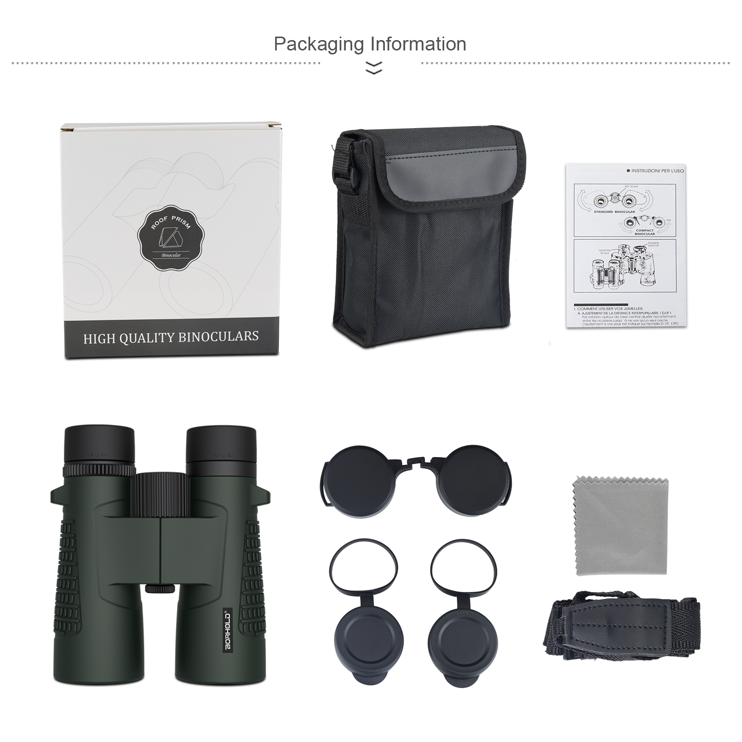 Borhold 8X42 HD binoculars