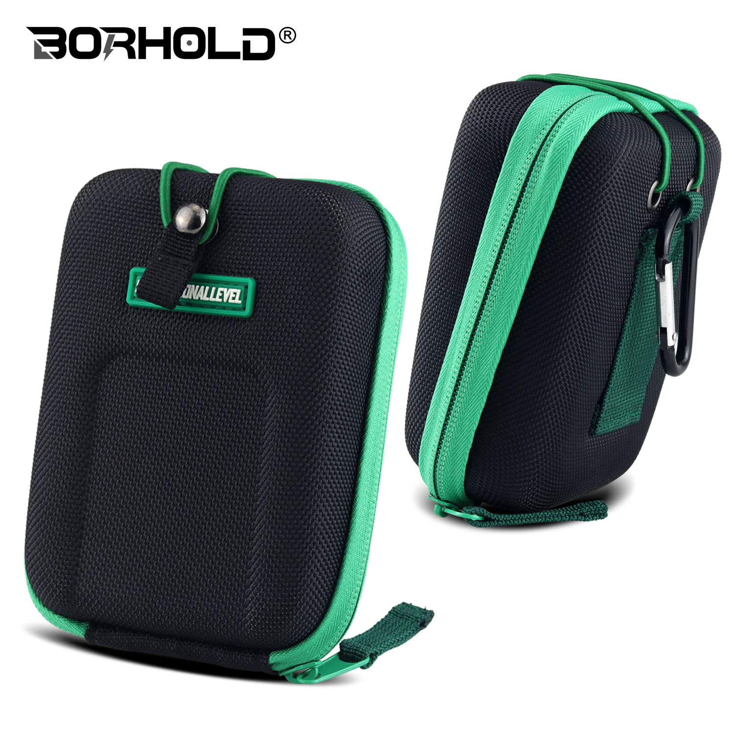 Borhold Golf Rangefinder Storage Bag – Shockproof EVA Protective Case with Magnetic Snap Buckle, Carabiner Hook Loop, Lightweight & Portable Pouch for Golf Rangefinders