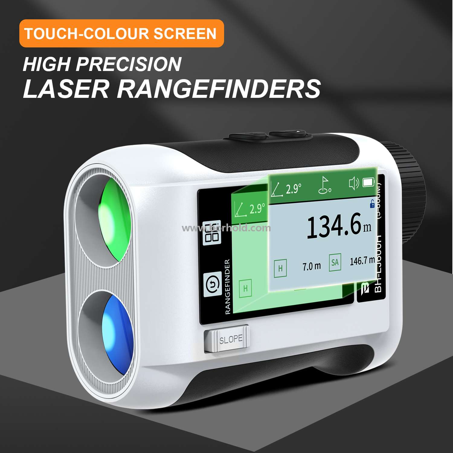 Rechargeable Laser Rangefinder with Touch Color Screen & Voice Broadcast, BH-LJ600H /LJ800H / LJ1200H / LJ1500H