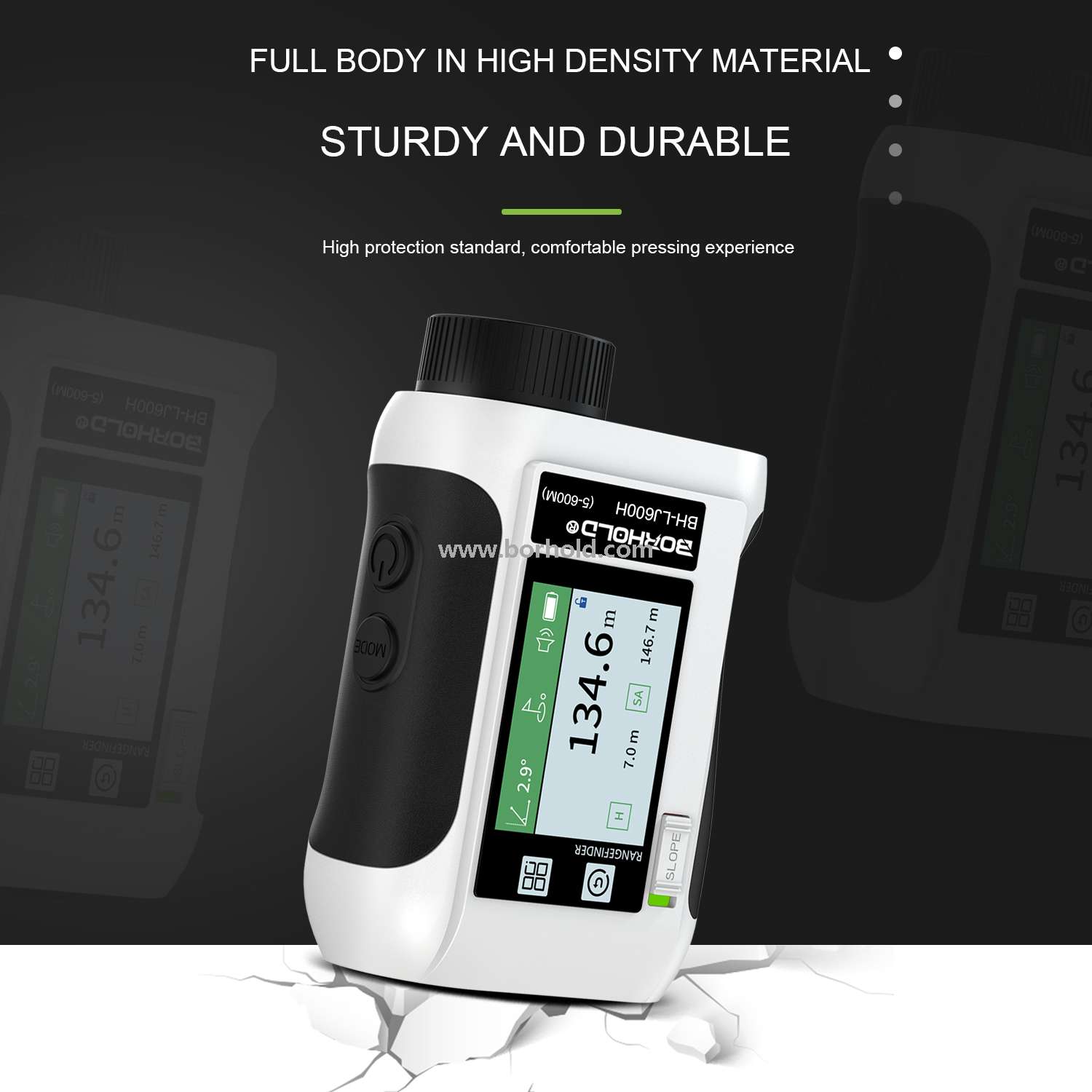 Rechargeable Laser Rangefinder with Touch Color Screen & Voice Broadcast, BH-LJ600H /LJ800H / LJ1200H / LJ1500H