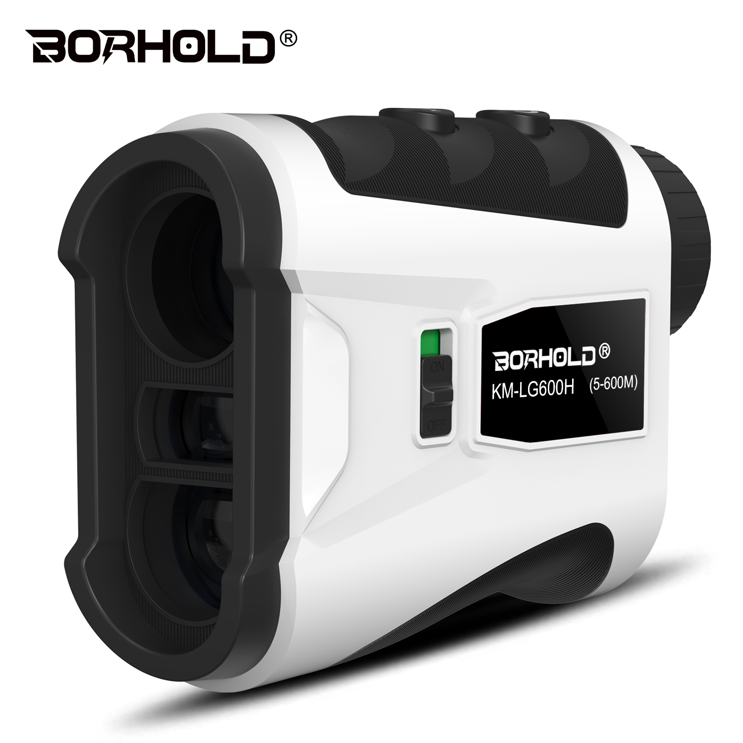 Borhold HB-LG Rangefinder 6.5X HD Golf & Hunting Range Finder with Slope, Flagpole Lock Vibration, Magnetic Adsorption, USB-C Rechargeable