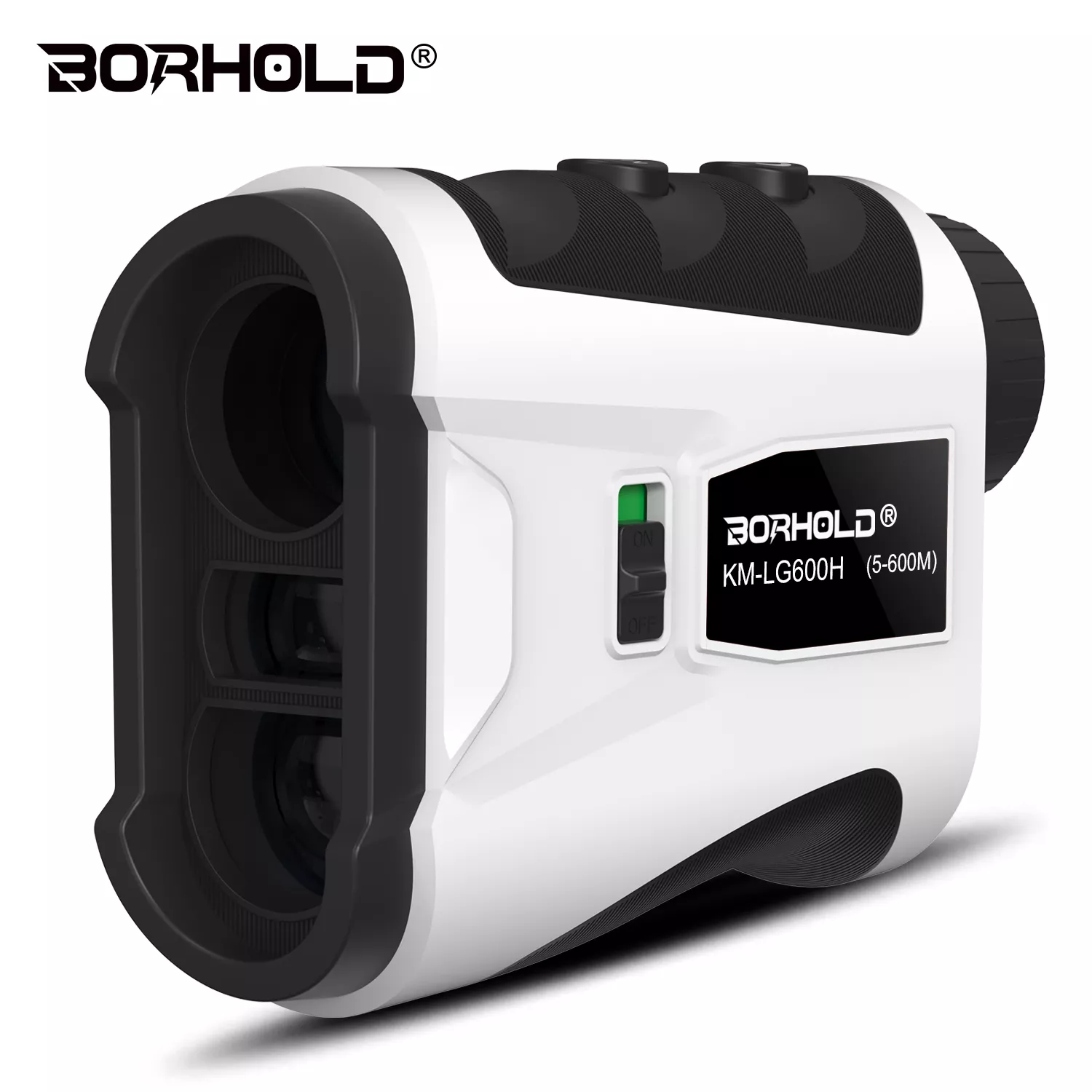 Borhold HB-LG Rangefinder 6.5X HD Golf & Hunting Range Finder with Slope, Flagpole Lock Vibration, Magnetic Adsorption, USB-C Rechargeable
