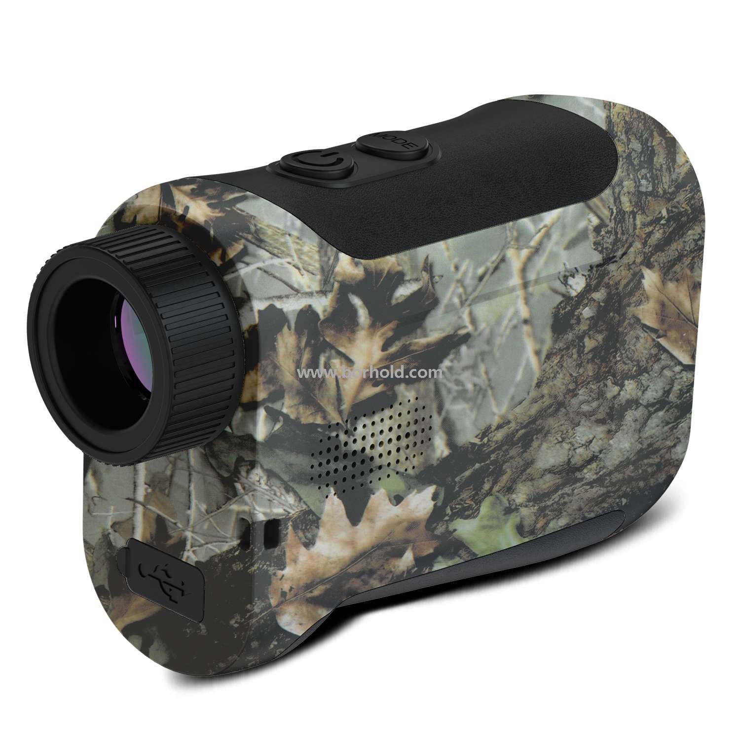 Borhold BH-LJ Series Camouflage Rechargeable Laser Rangefinder, 6.5X Magnification, External Touch HD Color Screen with Slope Switch for Hunting & Golf