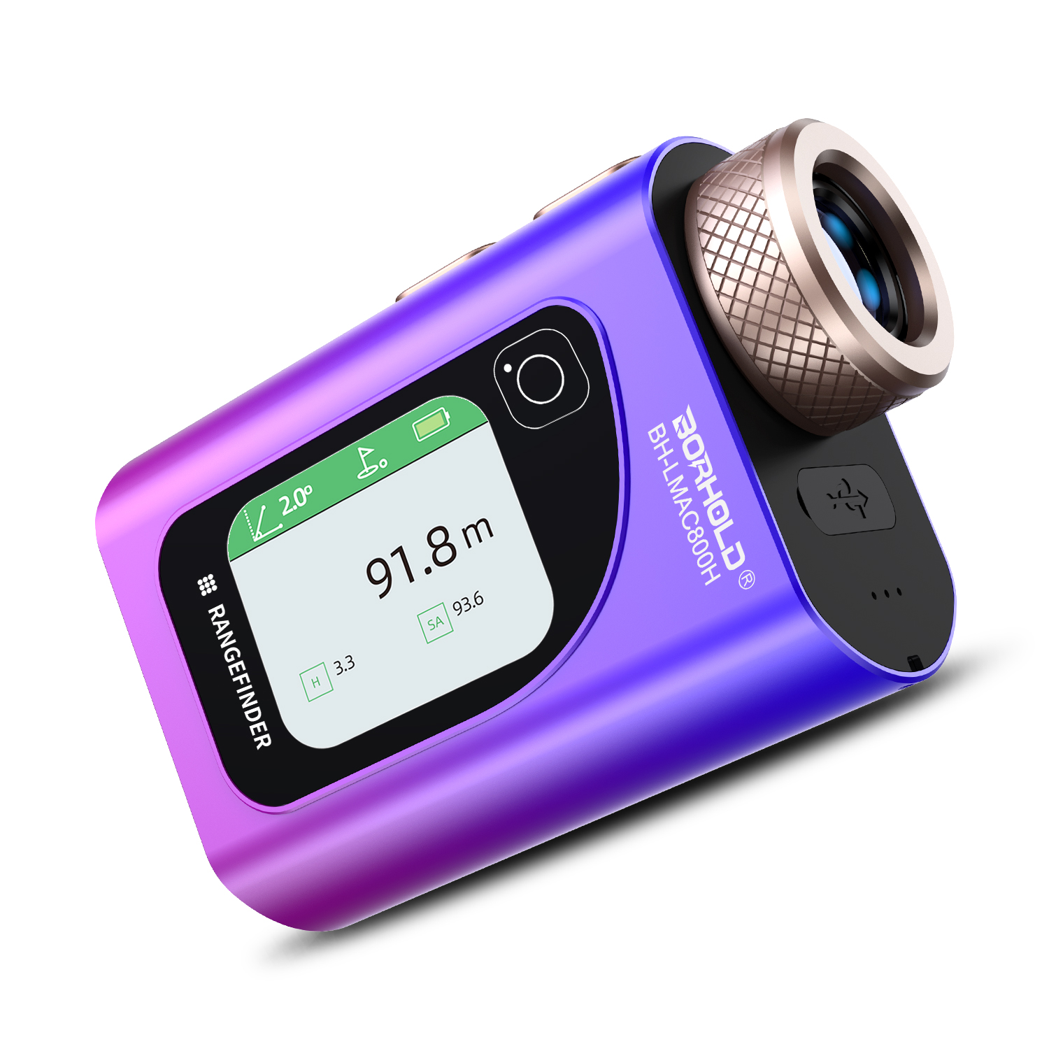 Borhold Smart Golf Laser Rangefinder with Touch Screen & Voice Broadcast | Slope & Flag Lock