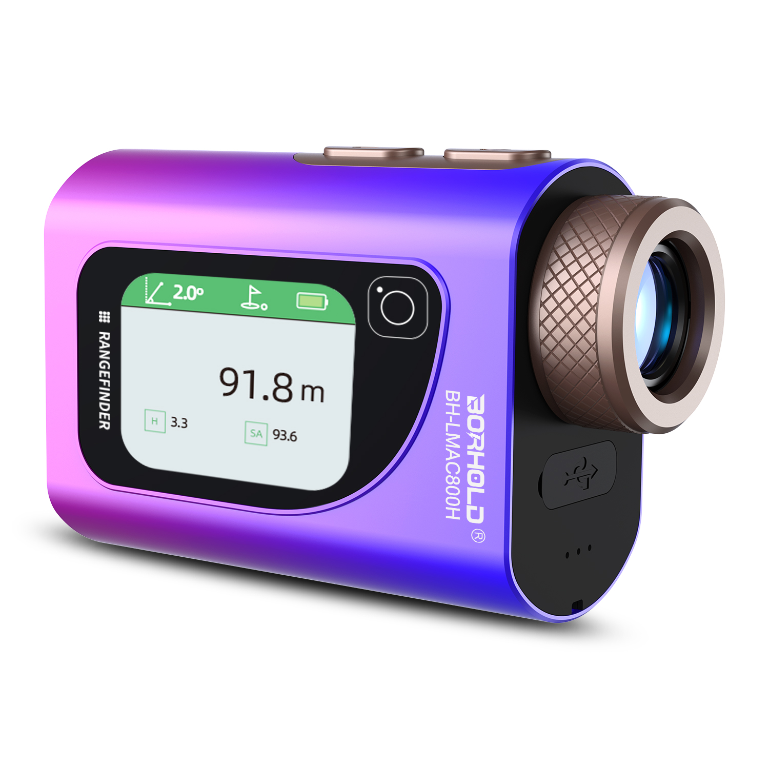 Borhold Smart Golf Laser Rangefinder with Touch Screen & Voice Broadcast | Slope & Flag Lock