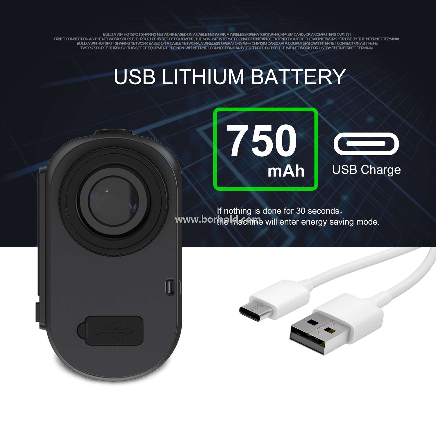 Borhold BH-LJ Series Rechargeable Laser Rangefinder with Touch Color Screen, Slope Switch & Multi-function Measurement