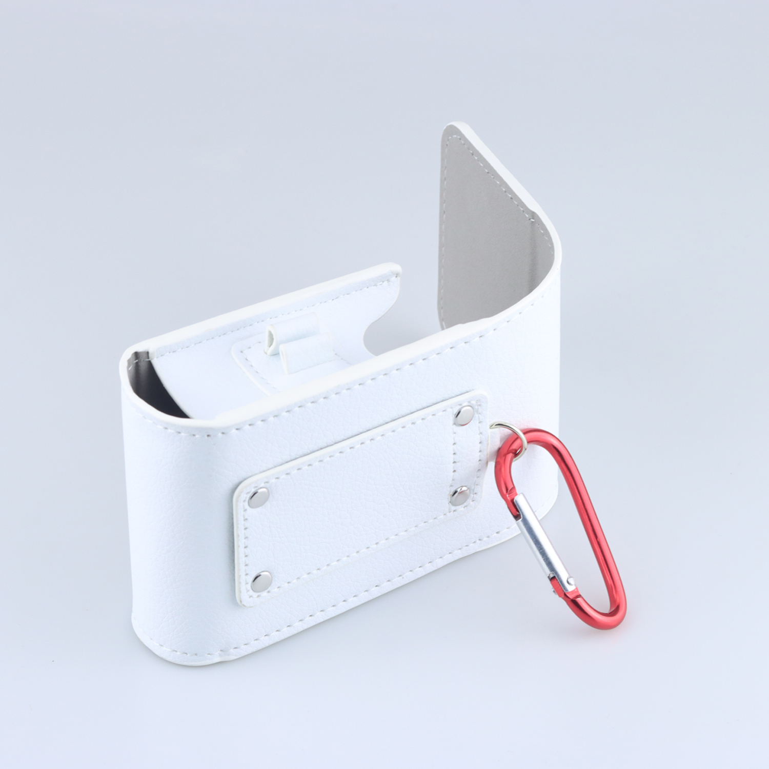 Borhold Golf Rangefinder Case, Magnetic Closure PU Leather Rangefinder Pouch with Golf Tee Holder, Belt Loop & Carabiner Clip, Portable Protective Rangefinder Holder for Laser Golf Rangefinder