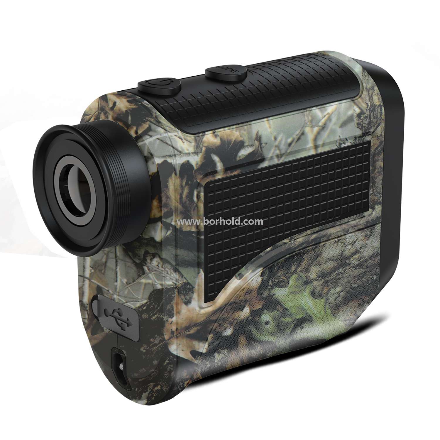 Borhold Camouflage Hunting Laser Rangefinder, Rechargeable Outdoor Laser Range Finder with Slope & Height Measurement