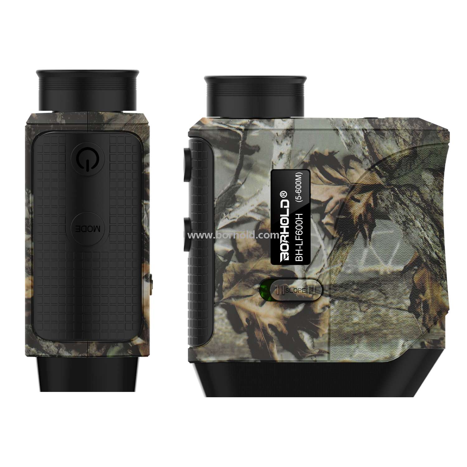 Borhold Camouflage Hunting Laser Rangefinder, Rechargeable Outdoor Laser Range Finder with Slope & Height Measurement