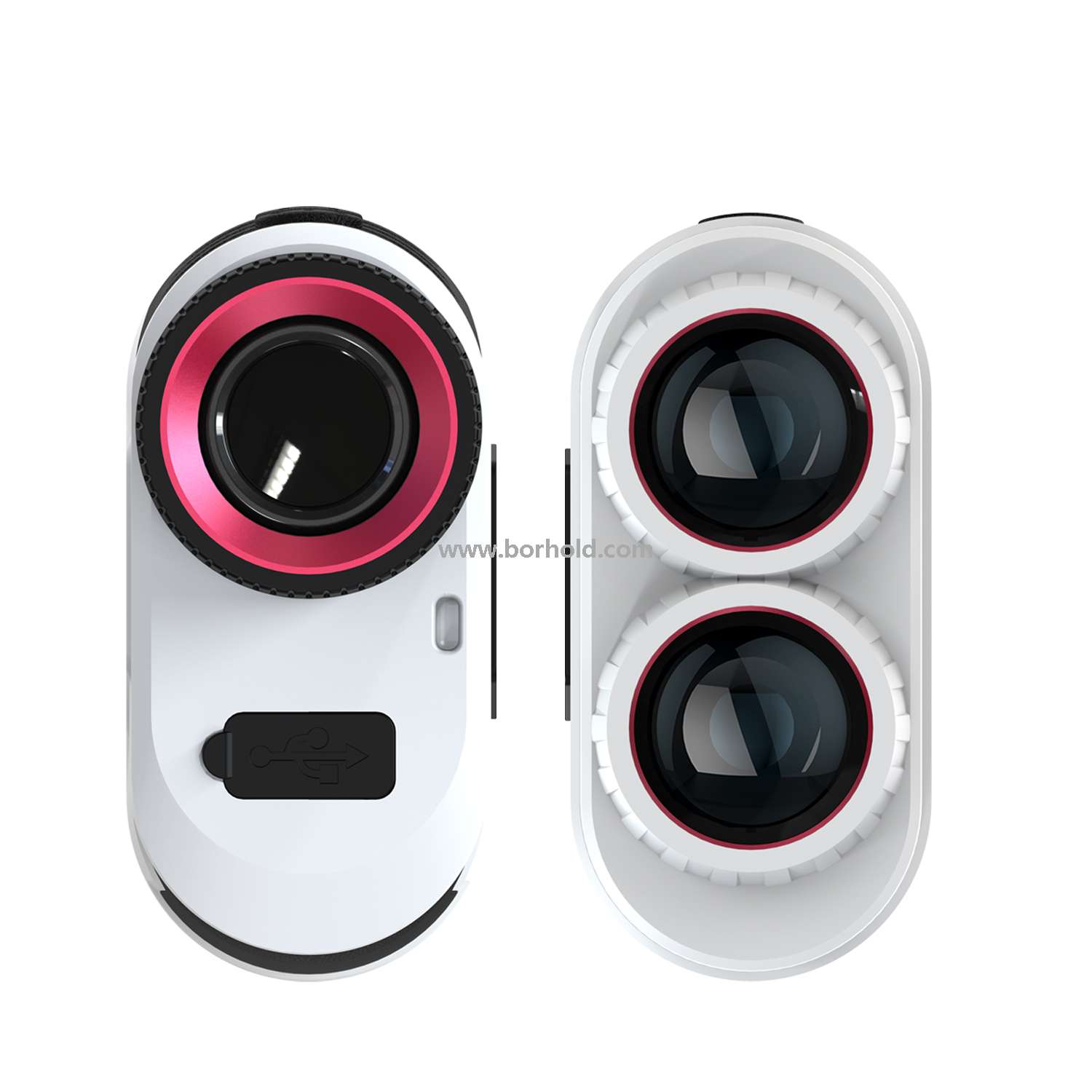 Borhold BH-LH Series Golf Laser Rangefinder with 7X Magnification, Flagpole Lock, Slope & Magnetic Mount