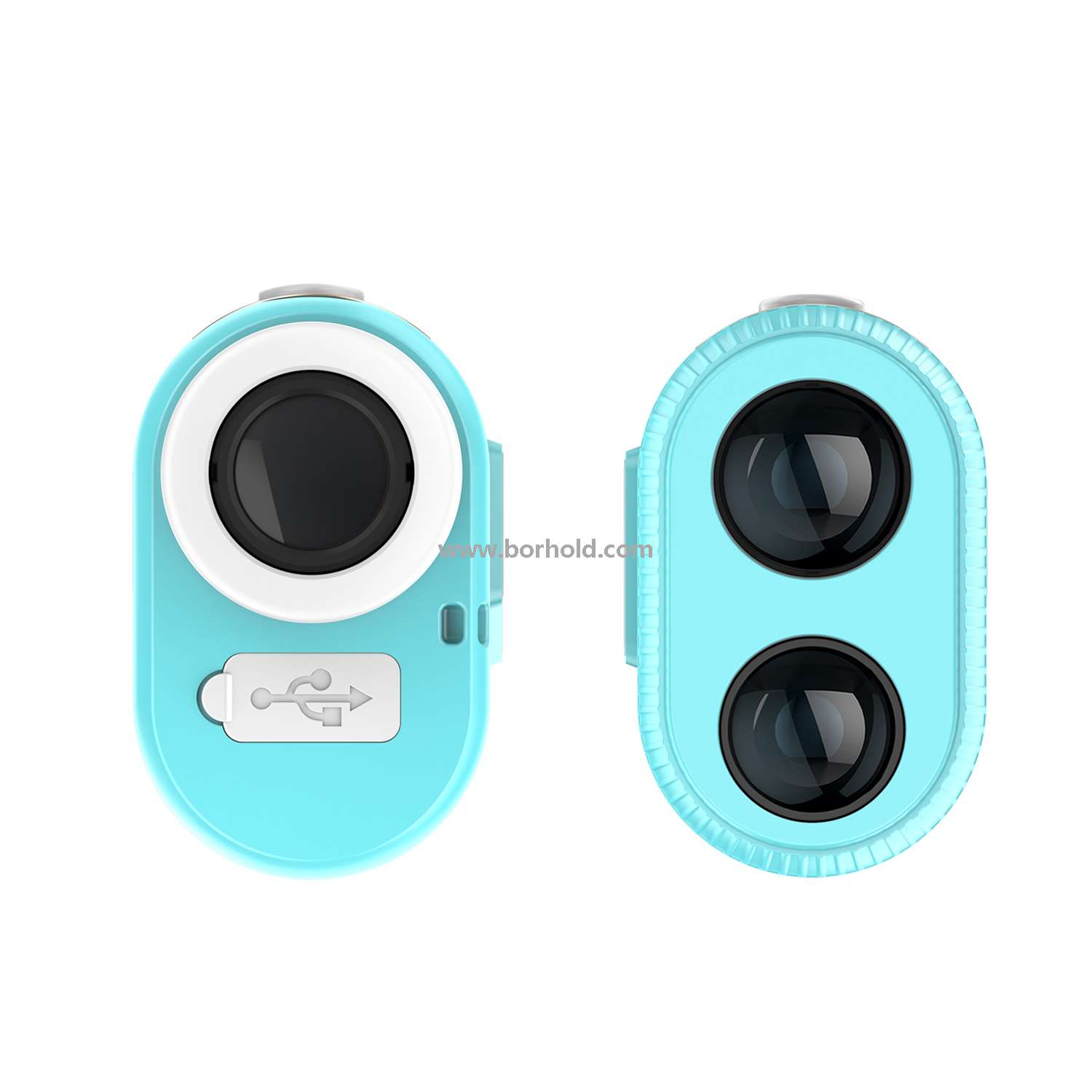 Borhold Golf Laser Rangefinder with Slope, Pin Lock, Vibration & Magnetic Cart Mount for Golfers