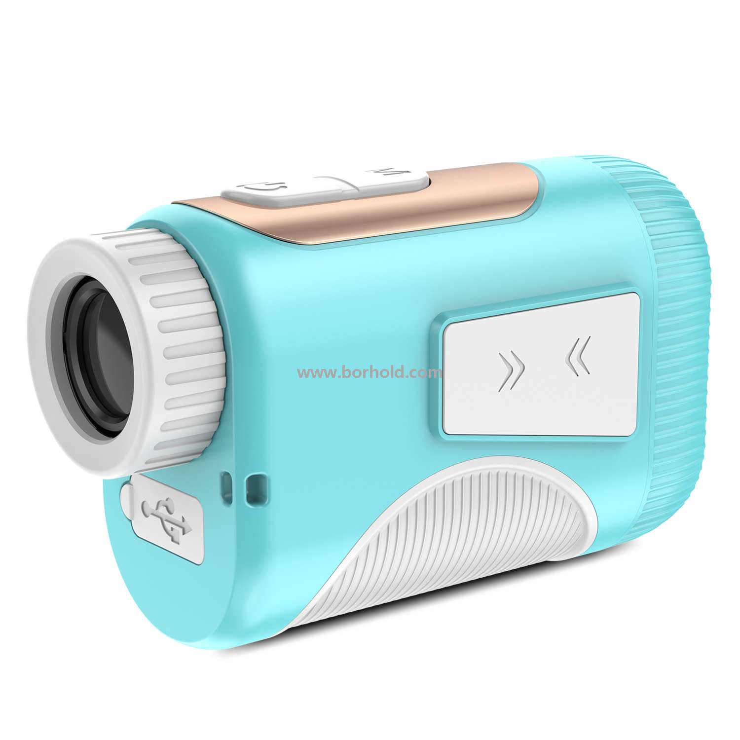 Borhold Golf Laser Rangefinder with Slope, Pin Lock, Vibration & Magnetic Cart Mount for Golfers