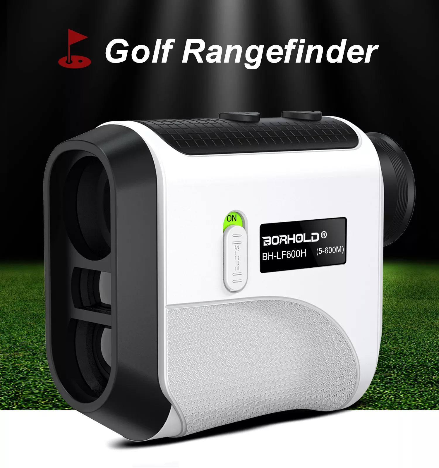 Borhold BH-LF Laser Rangefinder 6.5X  Golf & Hunting Rechargeable Range Finder with Slope Flagpole Lock Vibration