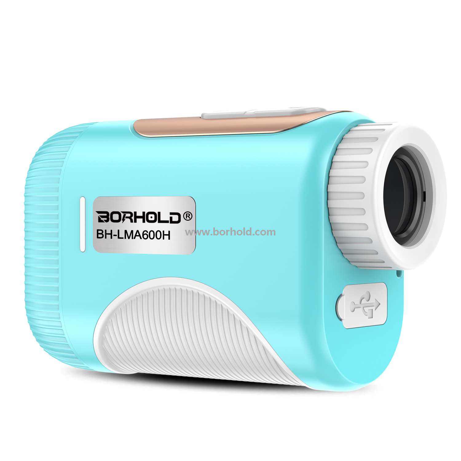 Borhold Golf Laser Rangefinder with Slope, Pin Lock, Vibration & Magnetic Cart Mount for Golfers
